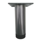 Rothley Round Furniture Leg Silver 100mm