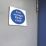 Essentials  Non Photoluminescent "Fire Escape Keep Clear" Sign 100mm x 100mm