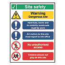 "Site Safety" Sign 400mm x 300mm