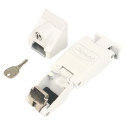 Jackloc The Titan Window Restrictor White 100mm