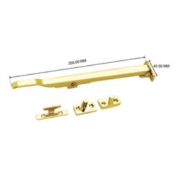 Smith & Locke Traditional Casement Stay Lock Polished Brass 280mm