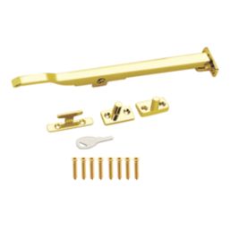 Smith & Locke Traditional Casement Stay Lock Polished Brass 280mm