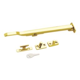 Smith & Locke Traditional Casement Stay Lock Polished Brass 280mm
