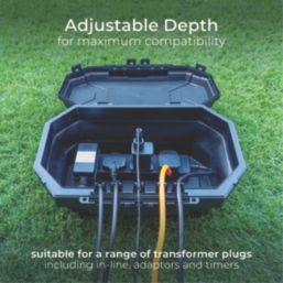 Masterplug IP54 Weatherproof Outdoor Enclosure 376mm x 230mm x 154mm