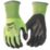 Milwaukee Hi-Vis Cut Level 4/D Gloves Fluorescent Yellow X Large