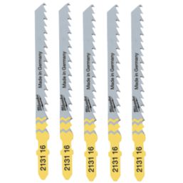 Milwaukee  4932213116 Multi-Material Jigsaw Blades 75mm 5 Pack