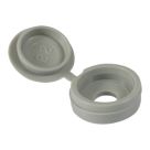 Timco 4-9ga 100 Pack Grey Plastic Screw Caps