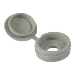 Timco 4-9ga 100 Pack Grey Plastic Screw Caps