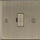 Knightsbridge  13A Unswitched Fused Spur  Antique Brass