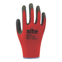 Site SWG440 Safety Gloves Red / Black Medium