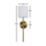 UME  Multi Colour Rechargeable LED Gold Wall Lights with Drum Shade 4.9W 200lm 2 Pack