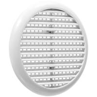 Map Vent Fixed Louvre Vent with Flyscreen White 145 x 145mm