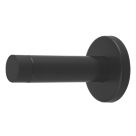 Eclipse Cylinder Projection Solid Wall Door Stop 20 x 85mm Matt Black