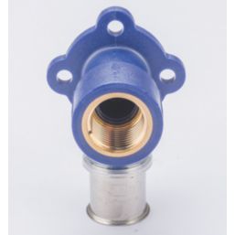 Wavin Tigris  Multi-Layer Composite Press-Fit Adapting 90° BSP Female Plate Elbows 0.5" x 20mm 10 Pack