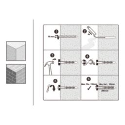 Easyfix  Hex Long Expansion Frame Fixings 10mm x 200mm 12 Pack