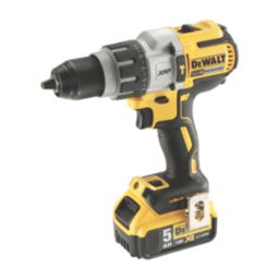 DEWALT DCK229P2T-GB 18V 2 x 5.0Ah Li-Ion XR Brushless Cordless Combi Drill & SDS Plus Drill Twin Pack
