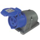 Amphenol 16A 2P+E Surface Socket 250V