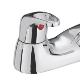 Bristan Cadet Chrome 80mm Deck Mounted Lever 2 Tap Holes Bath Mixer Tap