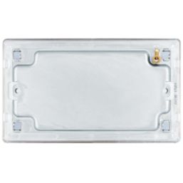 LAP  2-Gang Blanking Plate Polished Chrome