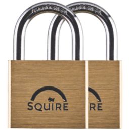 Squire LN4T Brass  All-Weather   Padlock 39.5mm 2 Pack