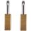 Squire LN4T Brass  All-Weather   Padlock 39.5mm 2 Pack