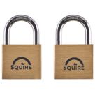 Squire LN4T Brass  All-Weather   Padlock 39.5mm 2 Pack