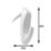 Cobra WallBiter Hammer-In Picture Hooks for Plasterboard & Wood White 4 Pack