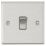 Knightsbridge  10AX 1-Gang 2-Way Light Switch  Brushed Chrome