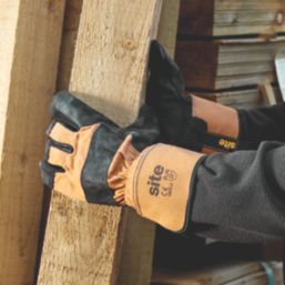 Site  Rigger Gloves Black / Brown Large