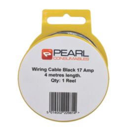 Pearl Consumables 17A 2mm² Automotive Cable 4m Coil Black