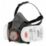 JSP Force 8 Medium Mask Respirator with Press-to-Check Filters P3