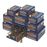 Goldscrew Plus  PZ Countersunk Woodscrews Trade Pack 1400 Pcs