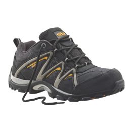 Site Mercury    Safety Trainers Black Size 7