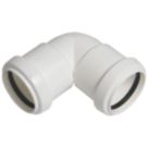 FloPlast Push-Fit Waste Knuckle Bend White 90° 40mm