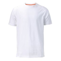 Scruffs Eco Worker Short Sleeve T-Shirt White Small 40" Chest