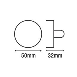 Smith & Locke  Standard Thumbturn Set Polished Chrome 50mm