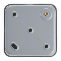 Contactum  13A Switched Metal Clad Fused Spur with Neon  with White Inserts