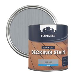 Fortress  2.5Ltr Light Grey Anti Slip Decking Stain