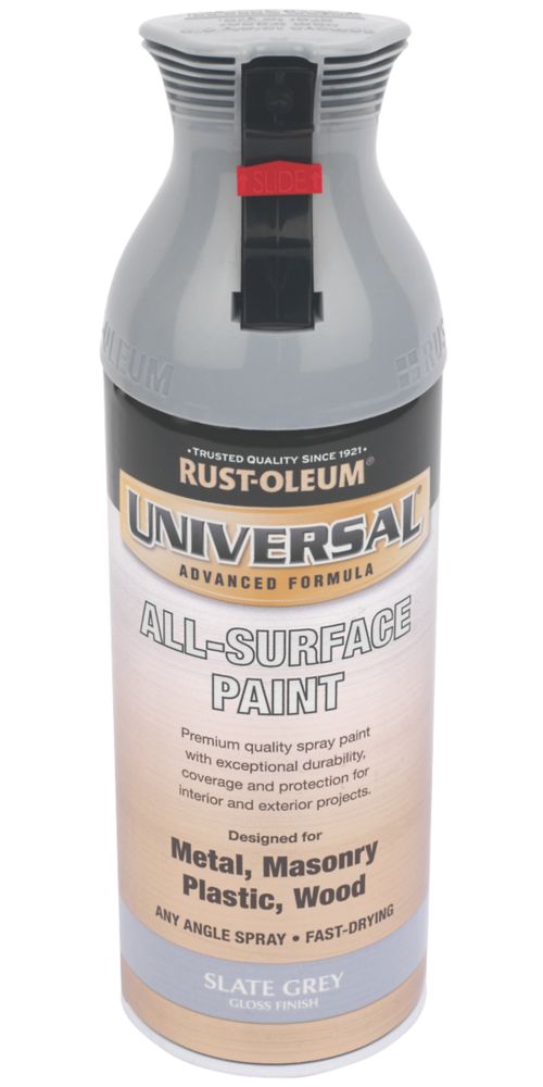 Rustoleum Universal 400ml Slate Grey Gloss Multi Surface Spray Paint