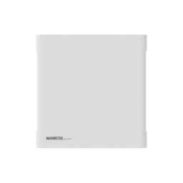 Manrose Quiet Fan X5 Conceal/ QF100HTX5CON 100mm (4") Axial Bathroom Extractor Fan with Humidistat & Timer White 220-240V