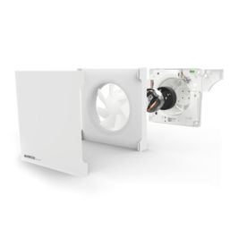 Manrose Quiet Fan X5 Conceal/ QF100HTX5CON 100mm (4") Axial Bathroom Extractor Fan with Humidistat & Timer White 220-240V