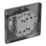 LAP  20A 16AX 2-Gang 2-Way Light Switch  Black Nickel with Black Inserts