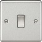 Knightsbridge  10AX 1-Gang Intermediate Switch Brushed Chrome