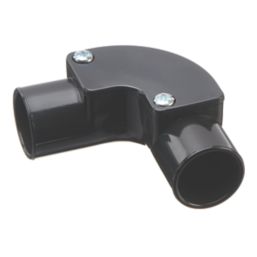 Deta TTE Black Inspection Elbow 20mm