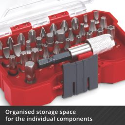 Einhell  1/4" Hex Shank Mixed Screwdriver Bit Set 32 Pieces