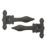 Hardware Solutions Antique Black  Spear T Hinge 150mm x 96mm