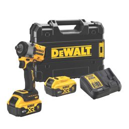 DEWALT DCF922P2T-GB 18V 2 x 5.0Ah Li-Ion XR Brushless Cordless Compact Impact Wrench