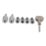 Smith & Locke  40mm Sash Stops Polished Chrome 2 Pack