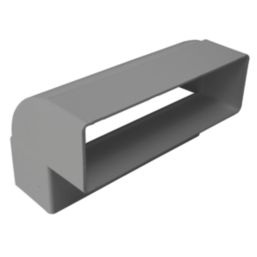 Manrose Rectangular 90° Vertical Bend White 100mm