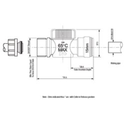 JG Speedfit 15APTP Washing Machine Tap 15mm x 3/4"